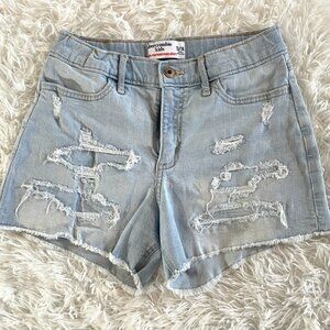 Abercrombie Kids White Mini Mom Shorts Size 13/14